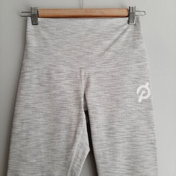 LULULEMON x PELOTON Wunder Under Scalloped Hem High-Rise Crop Leggings Grey Sz 2 - Picture 4 of 16